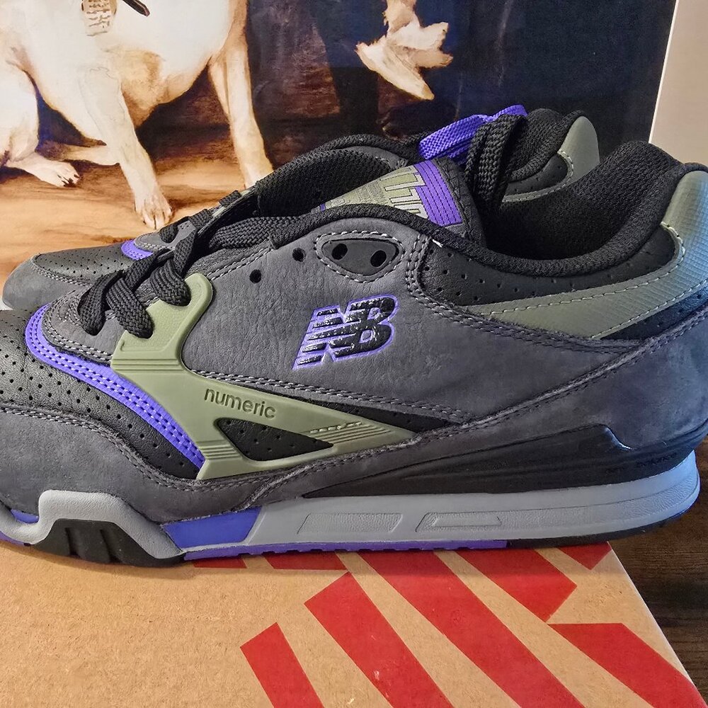 New Balance Numeric NM770 Gray/ Black/ Purple Brand New Mens Size 10 US Shoes